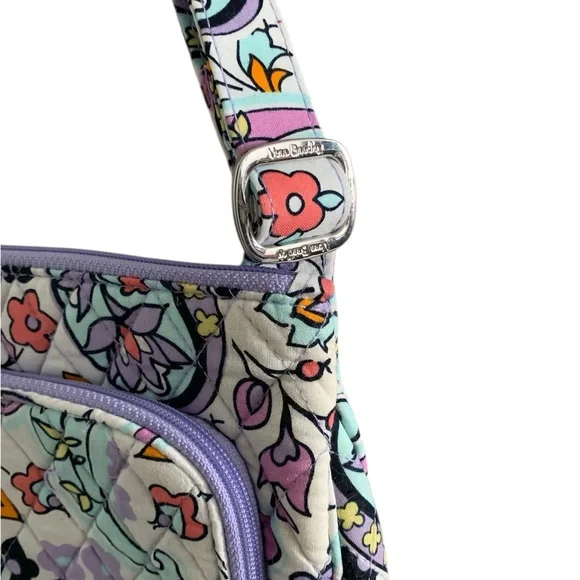 Vera Bradley Quilted Floral Shoulder / Crossbody Bag - Picture 3 of 7